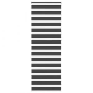 VidaXL Store zèbre Noir 85x230 cm Largeur du Tissu 80,9 cm Polyester, Store à Enrouleur zébré, Store zébré pour fenêtre, Store zébré pour vitre