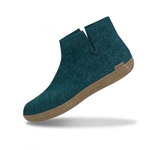 Glerups Des Chaussures Dk Petrol Lammwollfilz EU 37 Turquoise
