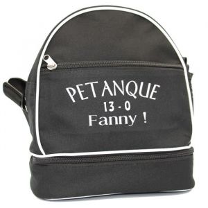 Patoutatis - Sac bandouli&egrave;re pour 3 boules de p&eacute;tanque - 13-0 Fanny - noir