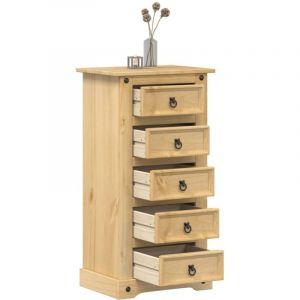 VidaXL Table de chevet Corona 53x39x103 cm bois de pin massif, meuble de chevet, table d'appoint, armoire de lit, armoire de chevet, table de nuit