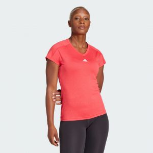 Adidas T-shirt Col En V Logo Minimaliste Aeroready Train Essentials, pointure X-Large - Taille X-Large