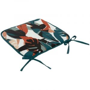 Atmosphera Galette de chaise extérieur 38x38cm bleu canard Créateur D'intérieur
