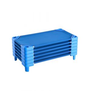 VEVOR Lit de Sieste empilable pour Enfant, 6 pcs, lit de Couchage Portable pour Tout-Petits, 102 x 57 cm, lit de garderie pour Enfants, pour Salle de Classe préscolaire, pour Dormir, se Reposer, Bleu