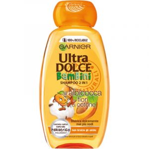Image de Garnier Ultra Dolce Bambini Shampoo 2 in 1 Albicocca & fiori di cotone