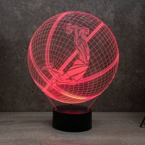 Lampe de chevet veilleuse Basket Dunk avec télécommande - Cadeau anniversaire surprise Collection Déco