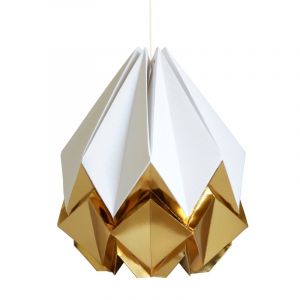 Suspension origami bicolore en papier L