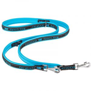 Ferplast SPORT DOG GA Laisse rembourrée pour le dressage des chiens avec mousqueton automatique. Différentes couleurs et mesures.. Variante GA20/200 - Mesures: 20 mm x L 200 cm - Bleu