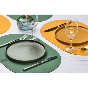 Set de table réversible - cuir recyclé