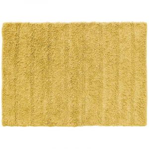 Image de Homemaison Tapis de Bain en Coton Uni Miel 50 x 70 cm