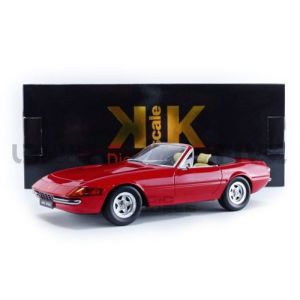 Voiture Miniature de Collection KK SCALE MODELS 1 18 FERRARI 365 GTB Daytona Spider Serie 2 1971 Red 180621R
