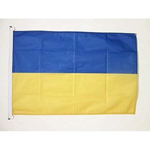 AZ FLAG Drapeau Ukraine 90x60cm - Drapeau ukrainien 60 x 90 cm Spécial Extérieur - Drapeaux