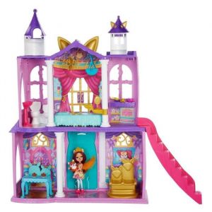 Image de Mattel Enchantimals - Château Royal Enchantimals 66 cm avec Poupée Renard, Figurine, et 19 éléments de jeu - Maison Mini-poupée - Dès 4 ans