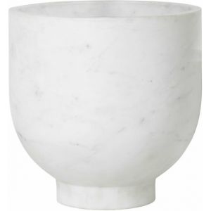 Ferm Living Seau à champagne Alza / Marbre - Ø 23 x H 23 cm blanc en pierre