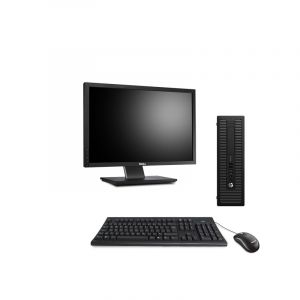 HP Ordinateur de bureau - Pack ProDesk 600 G2 SFF - 8Go - 240Go SSD + Écran 22 - Intel Core i3 - 8 - 240 - Windows 10 Famille 64bits