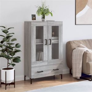 VidaXL Buffet haut sonoma gris 69,5x31x115 cm bois d'ingénierie