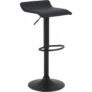 Woltu - 1 x Tabouret de Bar, r&eacute;glable en Hauteur, Rotatif &agrave; 360 D&eacute;gr&eacute;es, Noir