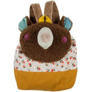 Image de Moulin roty Sac &agrave; dos ours marron les jolis trop beaux