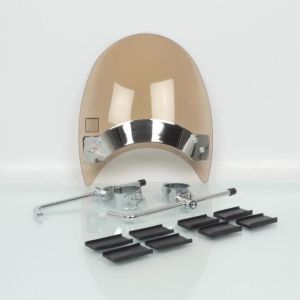 Antonio Puig Bulle et saut de vent Roadster fum&eacute; marron clair pour moto