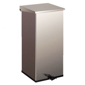 POUBELLE METAL KICK 110L INOX