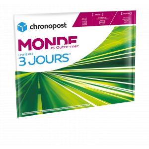 Chronopost Enveloppe matelassée prête à expédier dans le Monde - Livraison 3 jours - 1 kg
