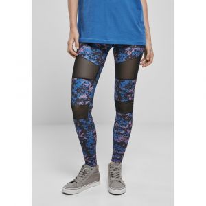 Urban classics Legging Femme Camouflage Tech S noir/bleu/rose