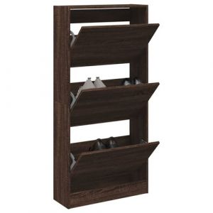 VidaXL Armoire à chaussures chêne marron 60x21x125,5cm bois ingénierie
