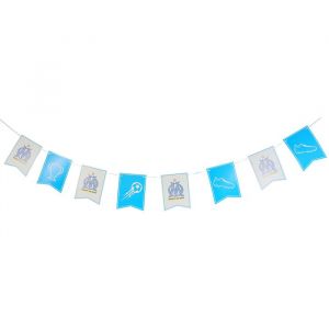 Dynastrib Guirlande drapeau OM - Couleur Blanc - Taille Taille Unique