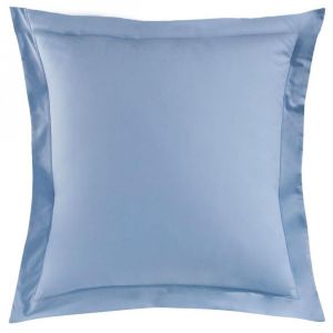 Taie d'oreiller percale de coton TERTIO - Bleu ciel