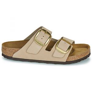 Birkenstock Mules Arizona Big Buckle LENB Sandcastle Beige - Taille 36,37,38,39,40,41