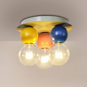 Osram Decor Bubble Plafonnier d&eacute;coratif, 3 t&ecirc;tes avec culot E27, 250mm, IP20, m&eacute;tal, multicolore