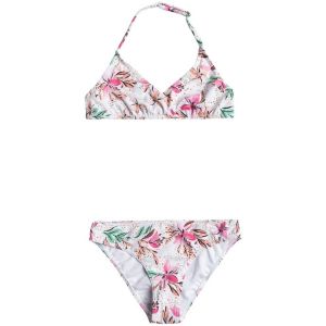 Roxy Fille Happy Tropical RG Tri Bra Set Ensemble De Bikini, Bright White Happy Tropical RG, 14 Ans EU