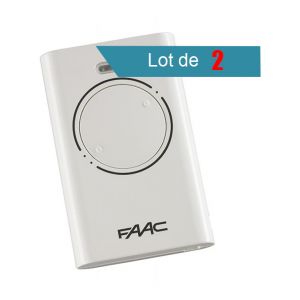 Image de FAAC Télécommande XT2 868 SLH BLANC Pack de 2