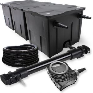 Image de wiltec SunSun Kit de Filtration de Bassin 90000l 72W UVC 6. Stérilisateur NEO10000 80W Pompe Tuyau