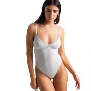Passionata Body triangle en coton - Gris