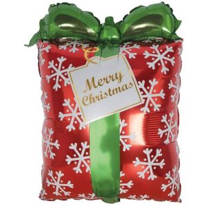 Ruedelafete Ballon alu Cadeau de Noël 54 cm