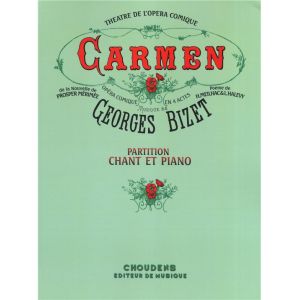 Choudens Bizet - Carmen - Chant, Piano