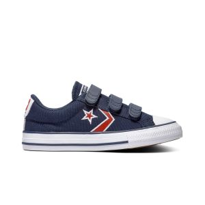 Converse Chaussures enfant Star Player 3V Textile Distort bleu - Taille 36,37,38,27,28,29,30,31,32,33,34,35
