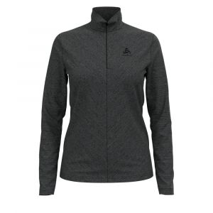 Odlo Women's Midlayer 1/2 Zip Roy - Pull polaire taille M, noir