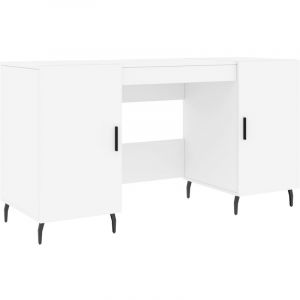 VidaXL Bureau blanc 140x50x75 cm bois d'ingénierie 829564