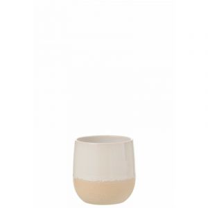Cac Pot en Céramique "Maru" 17cm Blanc Prix
