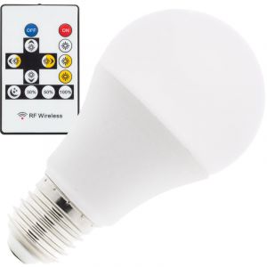Ledkia France Ampoule LED Tª Couleur Sélectionnable E27 Dimmable A60 9W Sélectionnable (Chaud-Neutre-Froid)