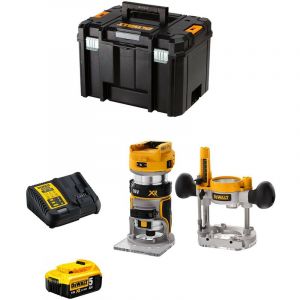 Image de Dewalt Affleureuse DCW604P1T (1 x 5,0 Ah DCB115 TSTAK VI)