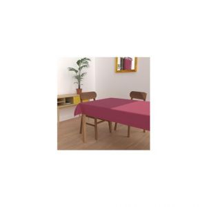 Soleil d'Ocre Nappe anti-tâches rectangle 160X270 cm ALIX framboise, par