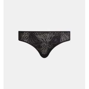 Image de Calvin Klein Culotte Bikini en dentelle fantaisie Noir - Couleur Noir - Taille S