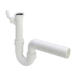 Viega 102838 Trappe à odeurs, Tube Siphon pour éviers 1 1/2 ""x DN 50, blanc