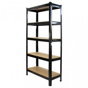Monster shop Monster Racking Monster Racking - 6 Rayonnages T-Rax en Acier Sans Boulons Noirs 75cm x 30cm x 150cm
