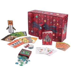 Paladone Minecraft Calendrier de l'Avent 24 Jours Premium – Cadeaux sous Licence Officielle et décoration de Noël saisonnière pour Chambre de garçon |