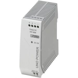 Image de Phoenix contact Alimentation pour rail (DIN) UNO-PS/1AC/24DC/60W 24 V/DC 2.5 A 60 W 1 x