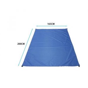 Qumox 165x200cm Couverture de Plage Anti Sable Natte Tapis de Plage Imperméable 4 Coins de Fixation pour Plage Voyage Camping Pique-Nique