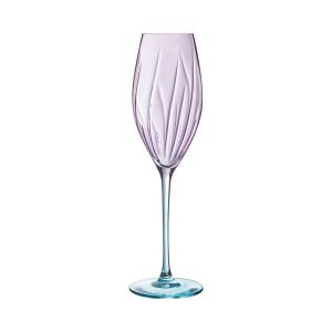Cristal d'Arques 4 flûtes à champagne colorées 21cl